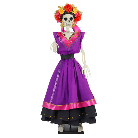 Catrina Frida Vestido Morado