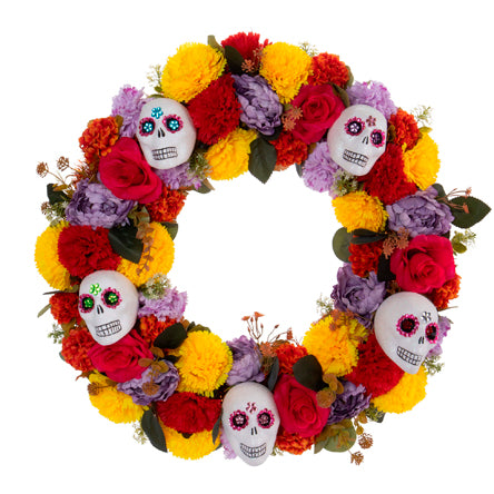 Corona Decorativa Con Craneos
