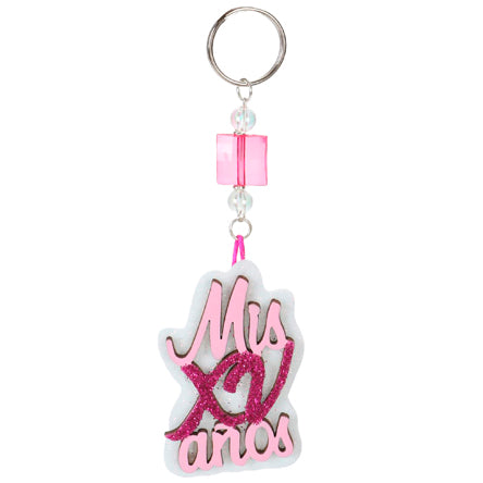 Llavero Xv Años Rosa