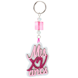 Llavero Xv Años Rosa