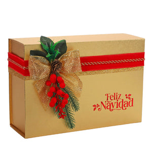 Caja Felíz Navidad Oro
