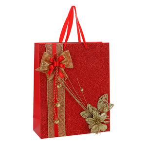 Bolsa Navideña Rojo/Oro Cascabeles