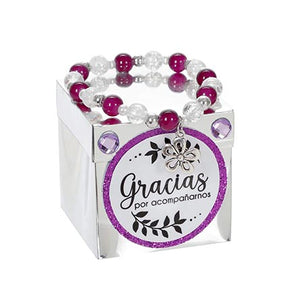 Pulsera Xv Años Morada