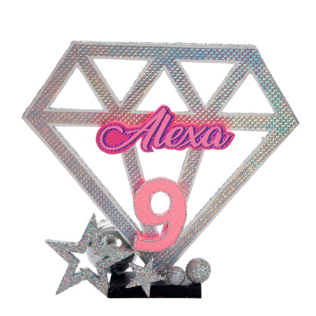 Centro De Mesa Con Diamante Fiesta Musical