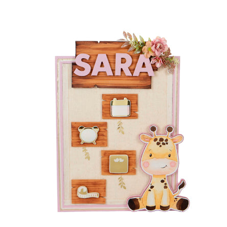 Letrero Revelación Baby Jirafa