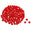 Fantasías Miguel Art.10471 Cuenta Facetada 8mm 1000pz Rojo Transpa