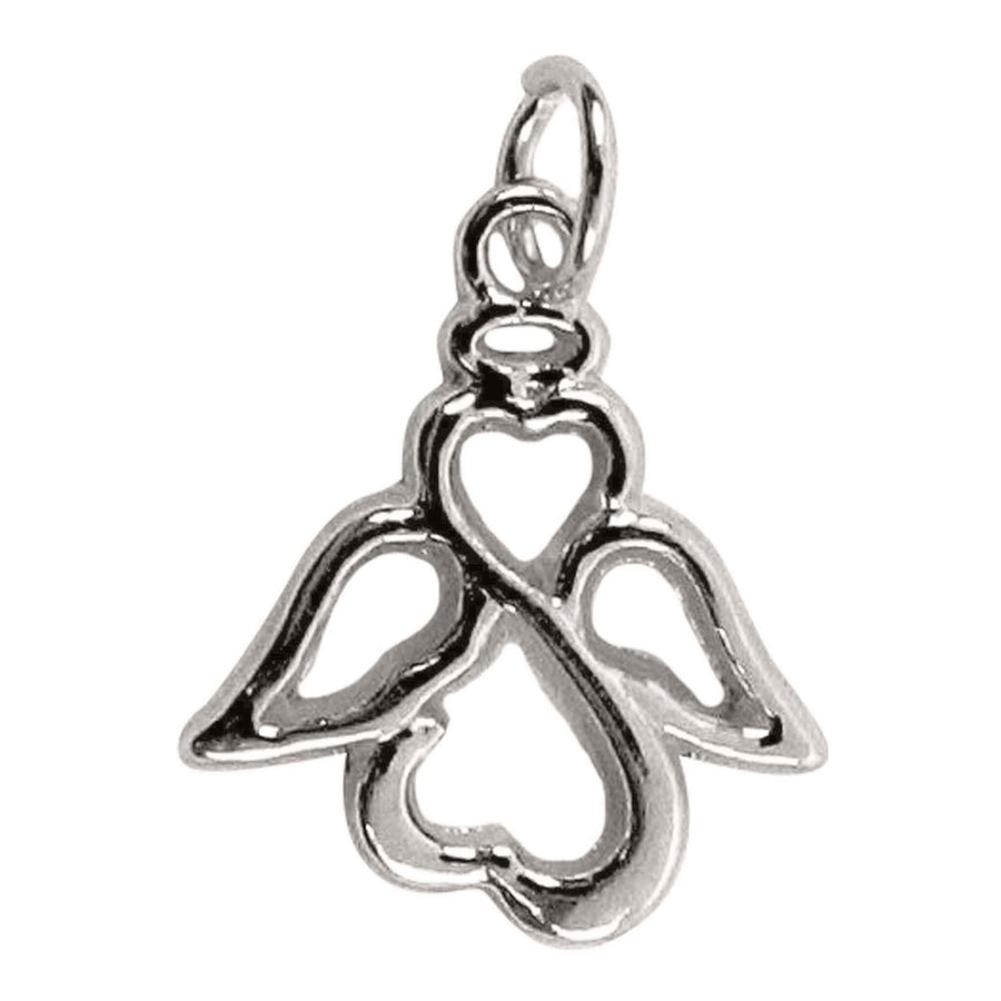 DIJE ANGEL/CORAZON CH B/10PZAS color Plata