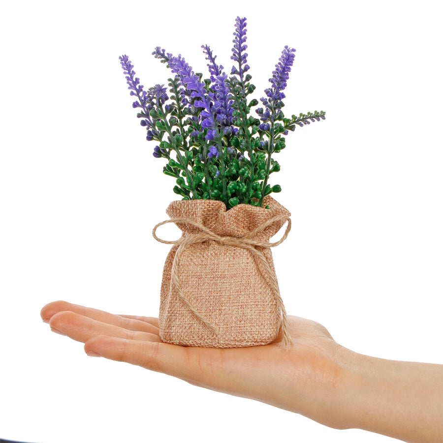 Art.10534 Planta Lavanda Base De Yute 15cm 1pz