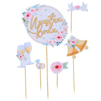 Art.11495 Adorno Pick Nuestra Boda