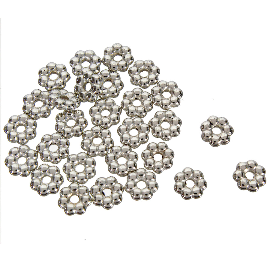 Art.1388 Cuenta Rondel Plástica Metalizada