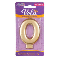 Art.1446 Vela Cumpleaños Número Oro