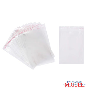 Art.1454 Bolsa Celofán con Adhesivo 21x16+3cm 50pz