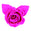 Fantasías Miguel Art.167 Ramito Cv Flor De Rosa 5.5cm 1pz Fiusha