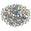 Fantasías Miguel Art.2516 Piedra Para Coser Redonda 14mm 100pz Cristal Ab