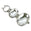 Fantasías Miguel Art.2607 Adorno Calzado Oval 57mm 2pz Cristal