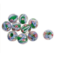 Art.2689 Cuenta Cristal Redonda Tipo Murano Para Cordón