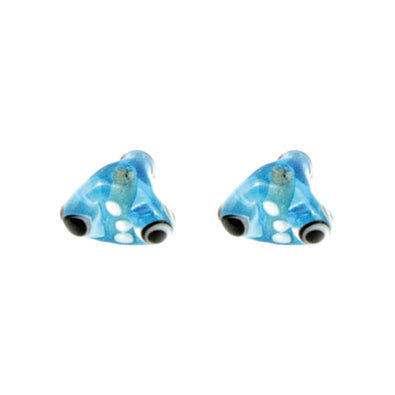 Fantasías Miguel Art.2703 Cuenta Cristal Triangular Tipo Murano Con Ojito 6mm 10pz