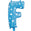 Fantasías Miguel Art.2853 Globo Letra Azul 46cm 1pz F