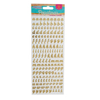 Art.2865 Calcomanía Abc Metalizada