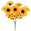 Fantasías Miguel Art.3792 Ramo Fino De Girasoles X10 40cm 1pz Amarillo