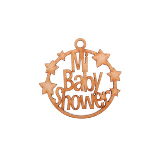 Art.4443 Llavero Baby Shower Madera