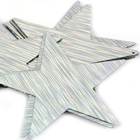 Art.4575 Lentejuela Estrella Láser Rayado
