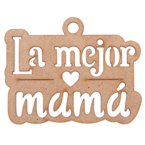 Art.4886 Llavero Mejor Mama 4.3x5.5cm