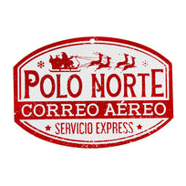 Art.5136 Letrero Correo Aéreo Vintage Chico Color