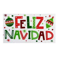 Art.5223 Letrero Feliz Navidad De Color Grande