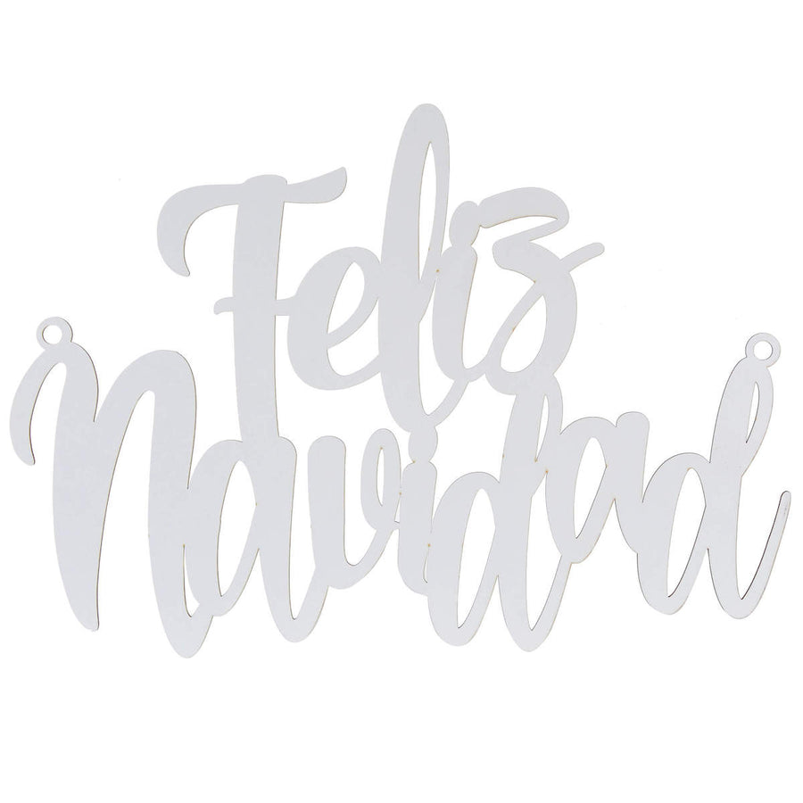 Art.5305 Feliz Navidad Clásico Blanco