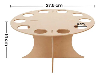 Fantasías Miguel Art.5309 Base Conos Redondos Madera 14x27.5x27.5cm  1pz