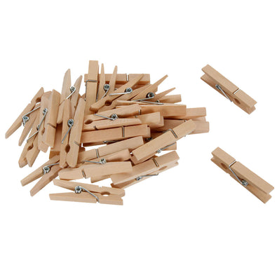 Fantasías Miguel Art.5404 Pinzas De Madera Natural 4.5cm 30pz