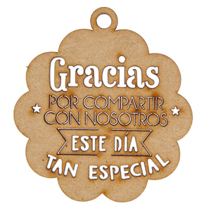 Art.5441 Llav Gracias 6x5.5cm B/2pz