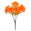 Fantasías Miguel Art.5783 Bush Rosas Con Organza X6 34.5cm 1pz Naranja
