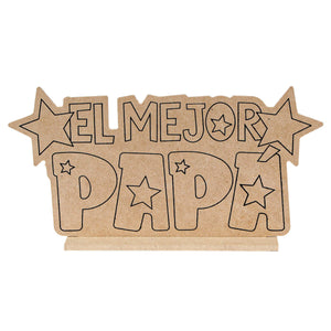 Art.6157 Let El Mejor Papa 12x33x4cm