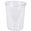 Fantasías Miguel Art.619 Contenedor De Plástico Con Tapa aprox 950ml 15x11.5cm 10pz Transparente