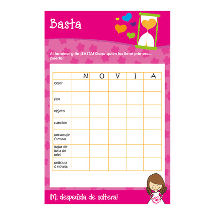 Art.6400 Juegos Despedida Basta