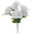 Fantasías Miguel Art.6654 Bush Chico Rosas Con Iris X6 Flores 33cm 1pz Blanco