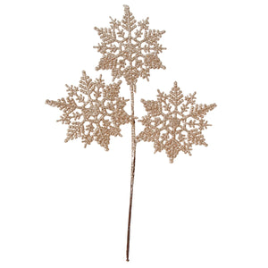 Art.6976 Pick Navideño Copo De Nieve Diamantado