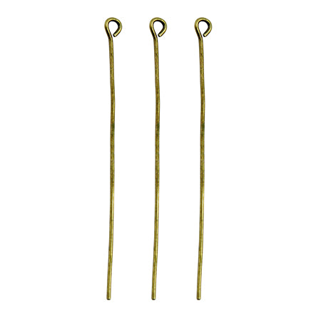 Art.7041 Alfiler Con Argolla Oro Antigüo