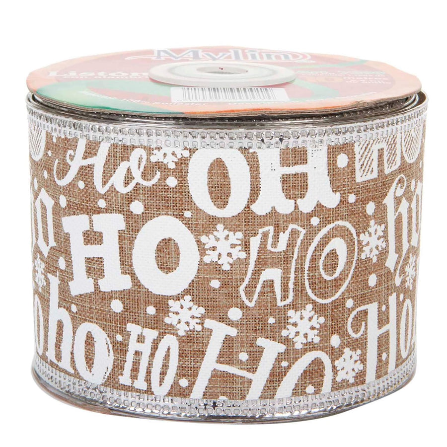 Art.7299 Listón Yute Ho Ho Con Orilla