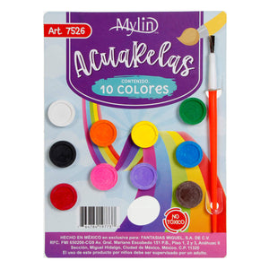 Art.7526 Acuarelas 10 Colores