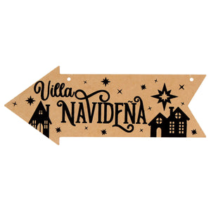 Art.7538 Flecha C/Frase Navidad 12x30cm