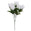 Fantasías Miguel Art.7627 Bush Botón De Rosa Con Venas X5 35cm 1pz Blanco