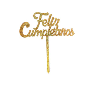 Art.7784 Pick Feliz Cumpleaños Metalizado