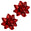Fantasías Miguel Art.8138 Moños Grande Estrella 11cm 2pz Rojo