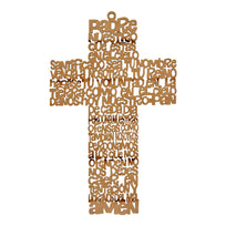 Art.8210 Cruz Mediana Padre Nuestro Calada