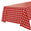 Fantasías Miguel Art.8382 Mantel Plástico Cuadrado 1.37x2.74m 1pz Rojo/Bco