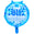 Fantasías Miguel Art.8426 Globo Impreso Feliz Cumpleaños 46cm 1pz Azul