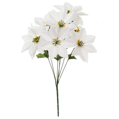 Fantasías Miguel Art.8675 Flor Nochebuena Terciopelo x7 44cm 1pz